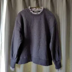 プチオンフルール　　グレーカットソー