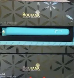 あさまる♪日本未上陸 boutanicヘアアイロン ハワイ限定デザイン マスターピースホワイトアロハハワイ色 1.25インチ(3.2cm