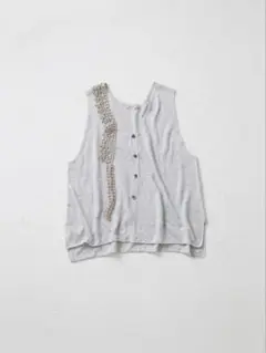 Vlas blomme / リネンニットベスト