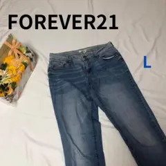 【美品A】FOREVER21 デニムパンツ ポケット L レディース 青