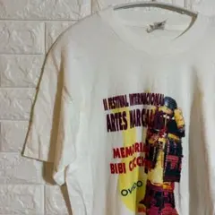 SCREEN STARS 80s 侍 Tシャツ M 白 半袖 クルーネック