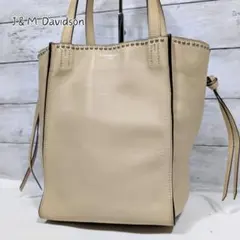 J&M Davidson ベル ミニ ウィズ スタッズ トートバッグ ベージュ