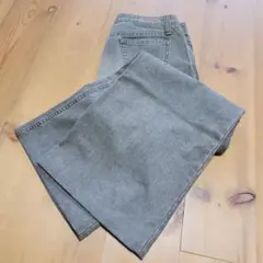 最終値下☆美品　 BRAPPERS　ワイド ブーツカットデニム 　28　グレーのサムネイル