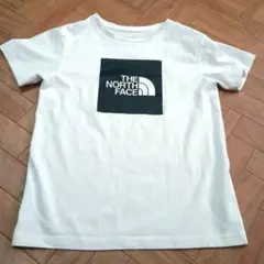 【THE NORTH FACE 】 Tシャツ 　ホワイト スクエアロゴ　150