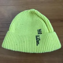 ZARA キッズ ニット帽 ネオンイエロー