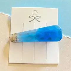 Galaxy Stone 青色ヘアクリップNo.151
