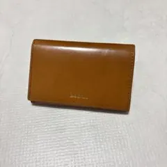 未使用 箱付 ポールスミス コイン箔押アクセント エイジングレザー 折