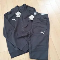 PUMA ブラックジャージセット XL