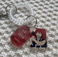 極楽湯　ヒロアカ　トレーディングロッカーキー風キーホルダー　切島鋭児郎