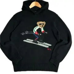 Polo Ralph Lauren ポロベア ニット パーカー リネン混合