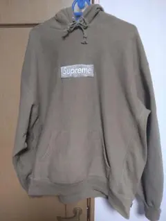 Supreme Box Logo Hooded Dark Sand 23FW L