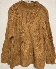 キャメル ニット
