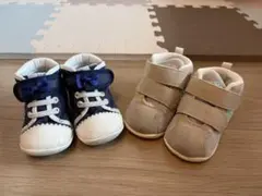 シューズセット ミキハウスHot Biscuits13cm/アシクス13.5cm