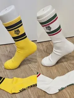 Onitsuka Tiger ロゴ付きソックス 2色セット