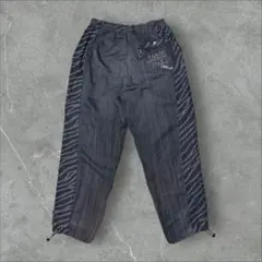 美品90s特大サイズ PARTO SPORT 半袖ストライプセットアップ上下 黒 美品90s特大サイズ PARTO SPORT 半袖ストライプセットアップ上下