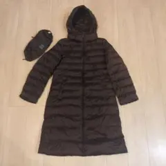 UNIQLO ユニクロ ウルトラライトダウン ロングコート L ダークブラウン