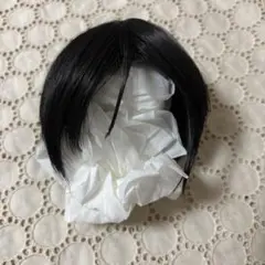 海外メーカー製 耐熱ドールウィッグ ブラック ショートヘア ボブ ヘアセット済み