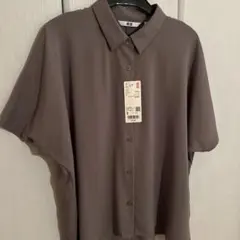 【ユニクロ】半袖レーヨンブラウス Sサイズ