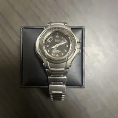 CASIO baby-G 腕時計 msg-503 シルバー 文字盤ブラック 中古