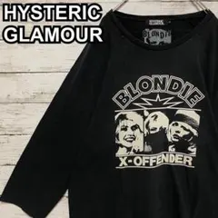 807【人気Lサイズ】ヒステリックグラマー♤ビッグロゴ七分袖Tシャツ　入手困難