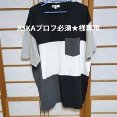 t.A.I バイカラーTシャツ　大きいサイズ 5L