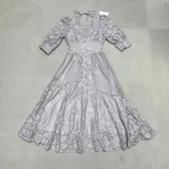 ★新品★訳あり　アンドクチュール　パーティドレス　ラベンダー　結婚式　Mのサムネイル