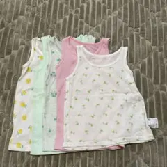 ユニクロ　コットンメッシュタンクトップ　90 5枚セット