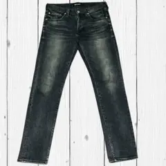 チ*玉様 RED CARDレッドカード ブラックデニム 日本製 サイズ29 フラ