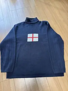 激レア 90s イギリス製 セントジョージ旗 XL タートルネック ヴィンテージ