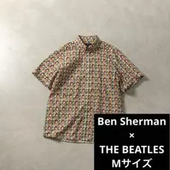 Ben Sherman BEATLES 総柄BD半袖シャツ Mのサムネイル