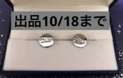 【最終値下】dior ロゴ ラウンド プレート サークル ピアス ヴィンテージ