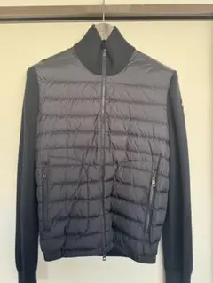 【新品同様】モンクレール　ハイブリッドダウンニット ネイビー Ｓ