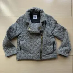 プチバトーPETIT BATEAUジャケット 100cm 千鳥格子 キルティング