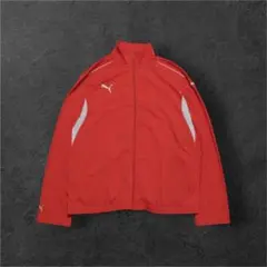 XXL 00s PUMA 刺繍ロゴ トラックジャケット ジャージ レッド Y2K