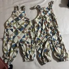 softcheese 　サロペット　お揃い兄弟　90100 オーバーオール