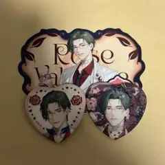 五木左京 バレンタイン 特典 カード 缶バッジ 3点