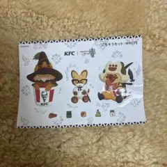 ケンタッキー モンハン コラボ シール ホワイト　新品未使用品 WHITE