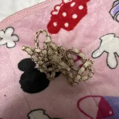 ホワイトゴールドリンクチェーンストラップ