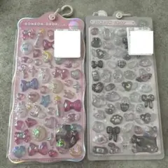 ボンボンドロップシール しろくろボンボン ほうせきボンボン