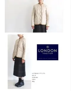 ロンドントラディション キルティングJK ベージュ 38 新品 タグ付き