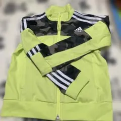 美品adidas 蛍光イエロー 迷彩柄 ジャージ③