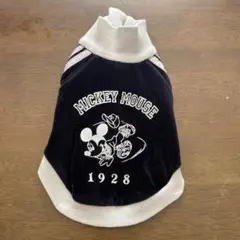 ミッキーマウス 犬用ベロア服 1928年4S