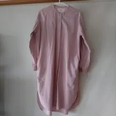 TODAYFUL バンドカラーロングシャツ ピンクのサムネイル