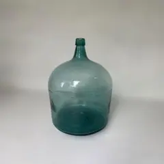 日本の古い硝子瓶 デミジョンボトル 手吹き 気泡 花器 花瓶のサムネイル