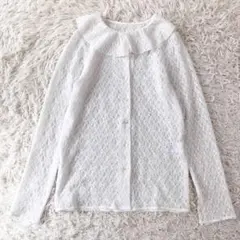 美品 26SS SLOBE IENA レースフリルVネックブラウス - メルカリ