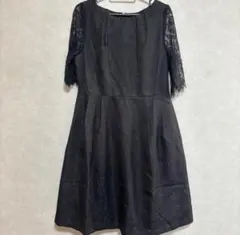 セレモニードレス 黒 ブラック XL 大きめ