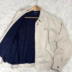 ✨美品 ラルフローレン スイングトップ ポニー刺繍 XL 裏地 チェック柄