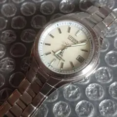 ジャンクCITIZEN ATTESA Eco Driveラジオコント腕時計