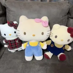 ☆希少☆ハローキティ＆マイメロディデニムぬいぐるみ非売サンリオ