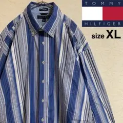 TOMMY HILFIGER トミーヒルフィガー マルチストライプ BDシャツ